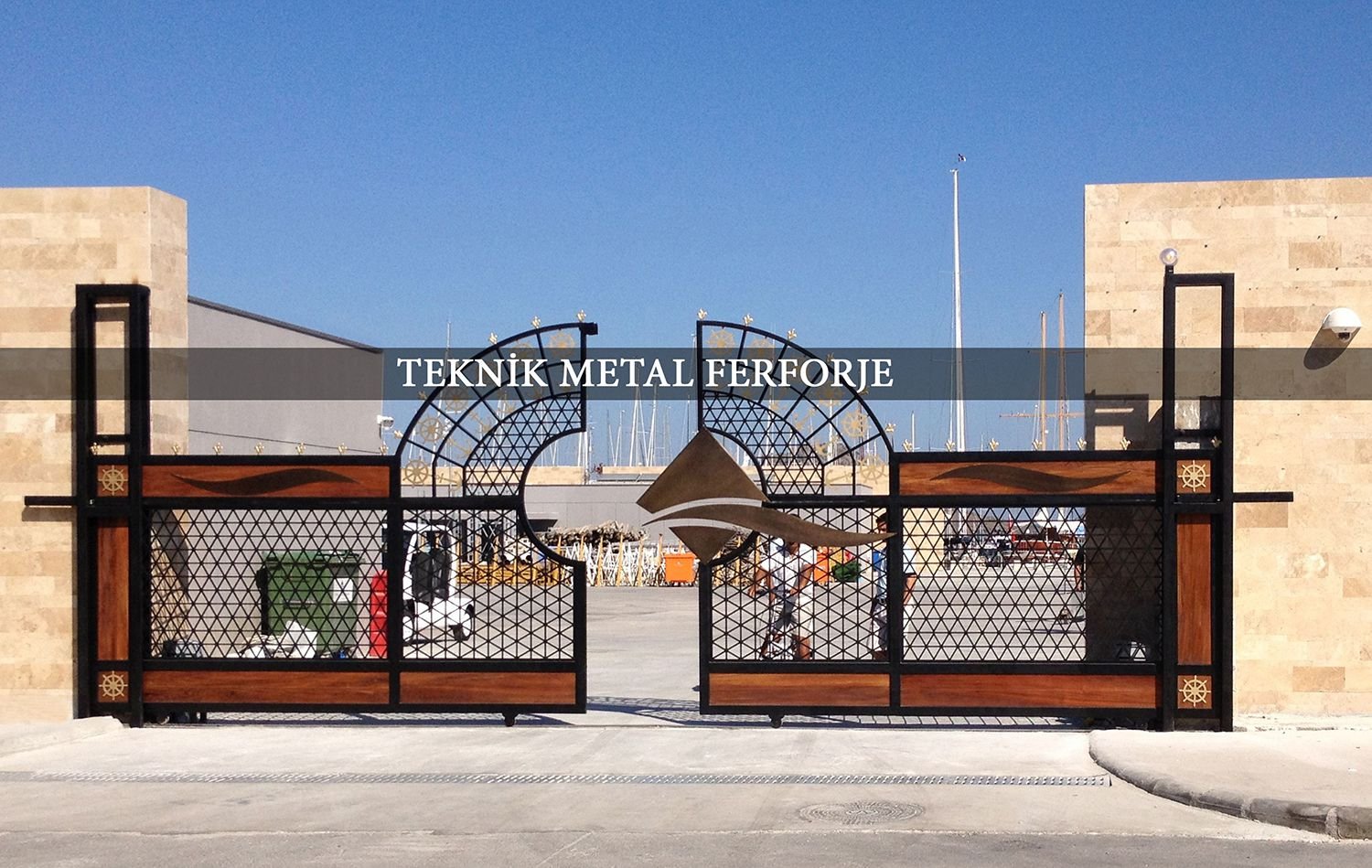 Marina Bahçe Giriş Kapısı Deniz Temalı
