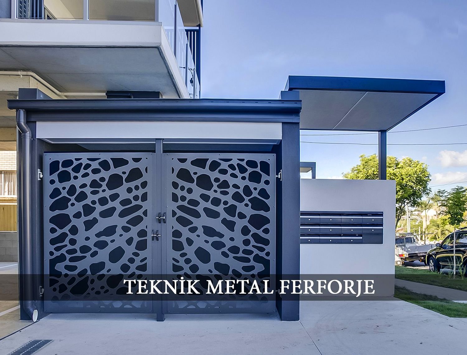 Lazer Kesim Modern Bahçe Giriş Kapısı