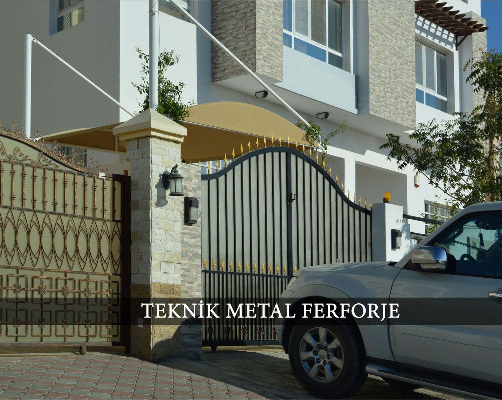 Özel Tasarım Ferforje Bahçe Kapısı Modeli